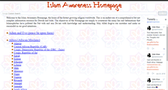 Desktop Screenshot of islamawareness.net