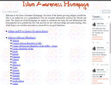 Tablet Screenshot of islamawareness.net